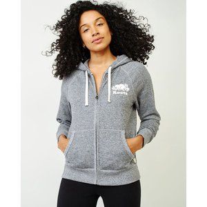 ROOTS Salt & Pepper Original Full Zip Hoodie sz L